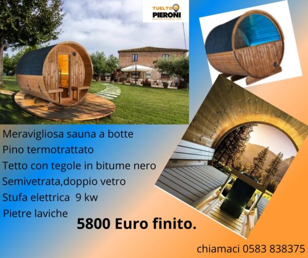 Sauna a botte Kinedo SBTMN 600